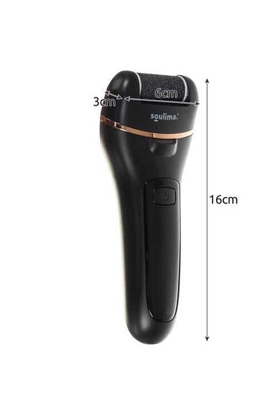 Micostore Electric Heel File, 2 Speed ​​Settings, 3 Heads, Led Light, Stainless Steel/abs