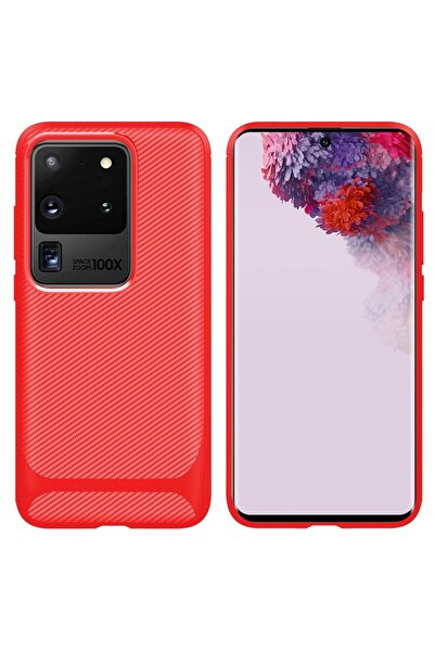 REDz Accessories Θήκη συμβατή με Samsung S20 Ultra / S20 Ultra 5G, κόκκινη, μ...
