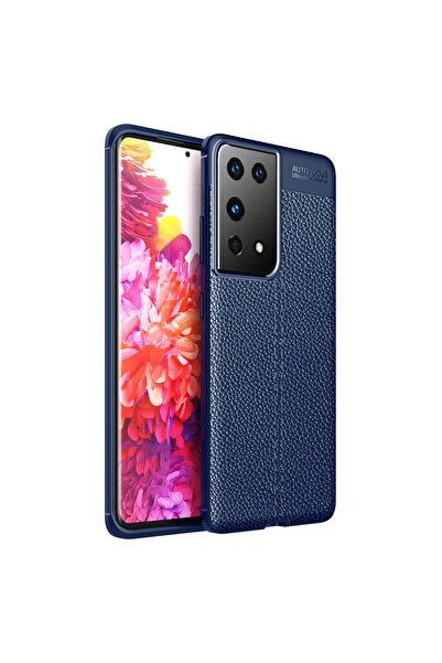 REDz Accessories Θήκη συμβατή με Samsung S21 Ultra, μοντέλο Texture, μπλε, αν...