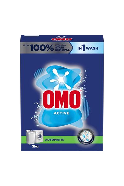 Omo Automatic Powder Laundry Detergent, Active 3 kg