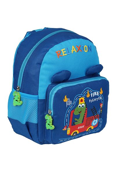RKY SERENITY Relaxion Figured Eared Water Bottle with Pocket and Lined Backpack Suitable for Kindergarten and Nursery Use