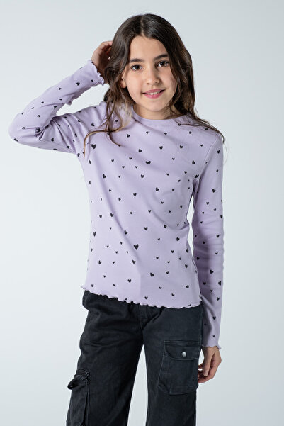 Kyron Κοριτσίστικη μακρυμάνικη μπλούζα με ραβδώσεις