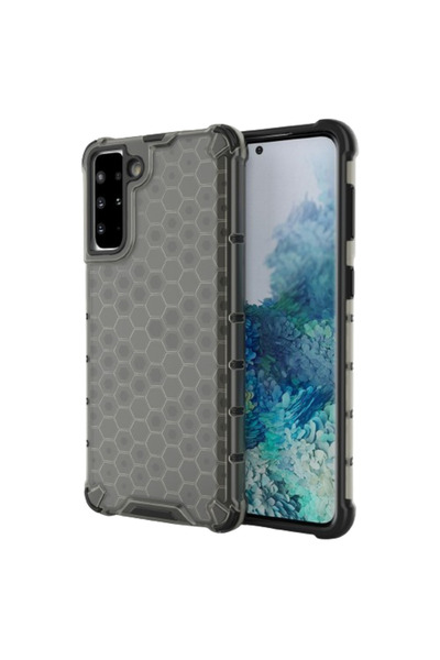 REDz Accessories Θήκη συμβατή με Samsung S21 Plus, μαύρη, μοντέλο Honeycomb, ...
