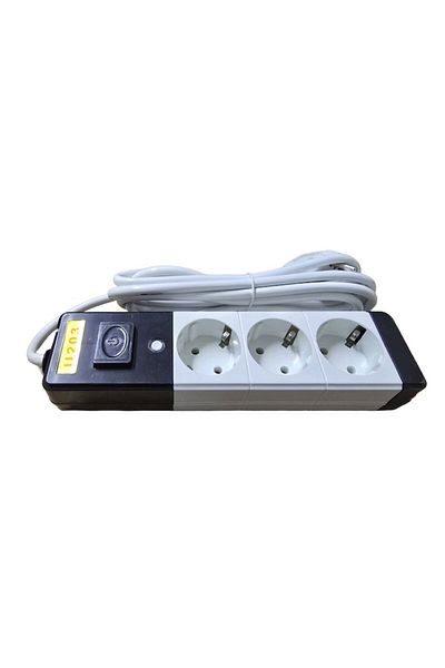NEXTLY Extension Cord With 3 Sockets, Switch, Hanging Bracket, High Temperature Resistant