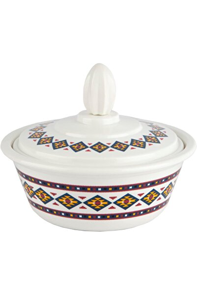 Generic Thamer Acrylic Bowl Set from Al Saif with Roshan Design and Lid, 14 c...