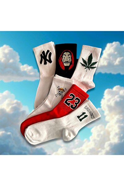 çorapdunyam Весели колежански чорапи за тенис от серия от 6 части на тема баскетбол