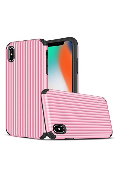REDz Accessories Husă Travel Box, compatibilă cu iPhone XR, roz, protectoare, rezistentă