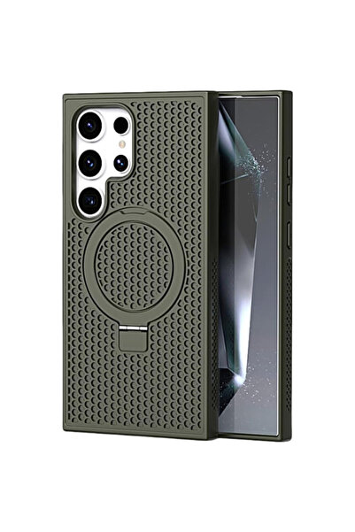 REDz Accessories Carcasă Thermo Ring MagSafe, perforații, compatibilă cu Sams...