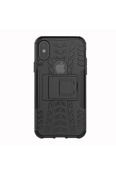 REDz Accessories Husă de protecție cu suport, compatibilă cu iPhone XS Max, n...