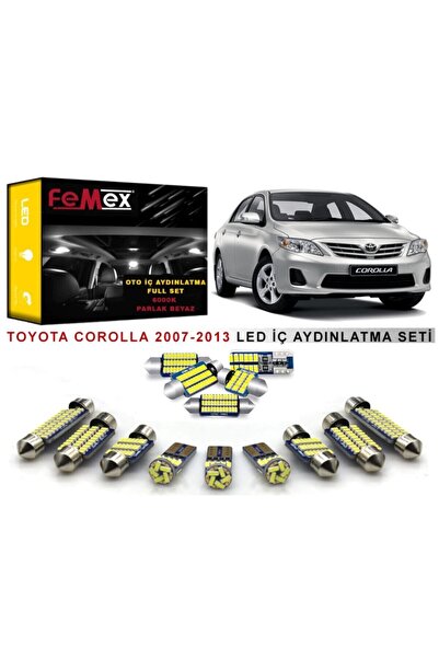 FEMEX Toyota Corolla 2007-2013 Led Iç Aydınlatma Ampul Seti Parlak Beyaz