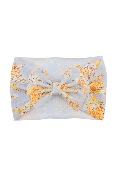 Superbaby Wide headband with bow and print - Model 17