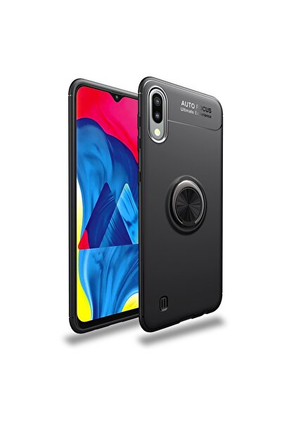 REDz Accessories Carcasă originală Lenuo, pentru Samsung M10, neagră cu inel ...