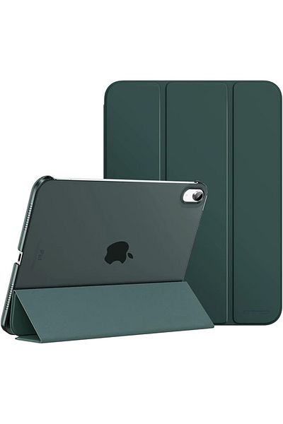 REDz Accessories Flip Protective Case for iPad Mini 6/7, Book Model, Foldable, Dark Green