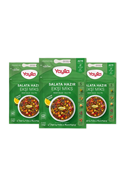 Yayla Salata Hazır Ekşi Miks 120 gr x3