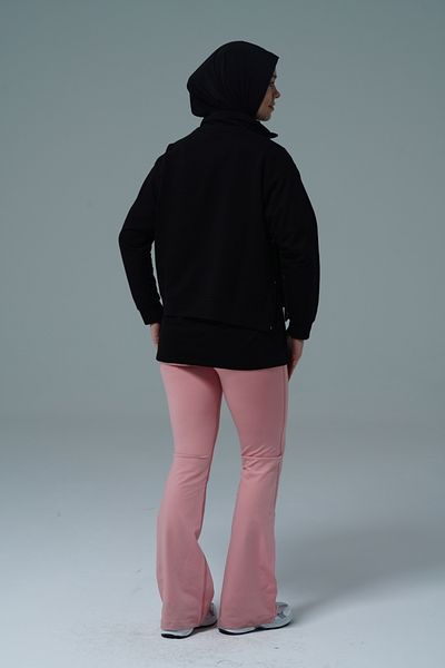 George Phoenix Powder Hijab High Waist Wide Leg Tightening Leggings