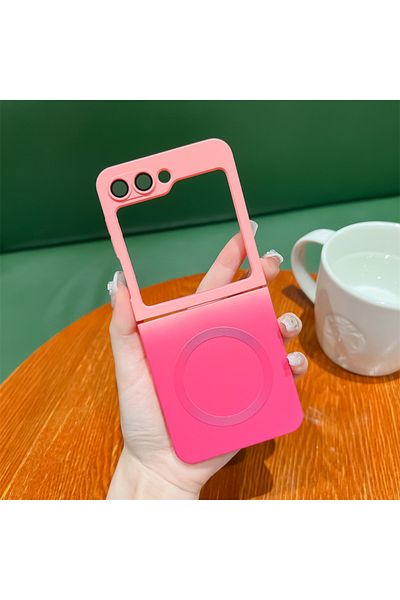 REDz Accessories EliteMatte Case, Magsafe, Compatible with Samsung Z Flip 5, Full cover, Gradient, Raspberry Pink