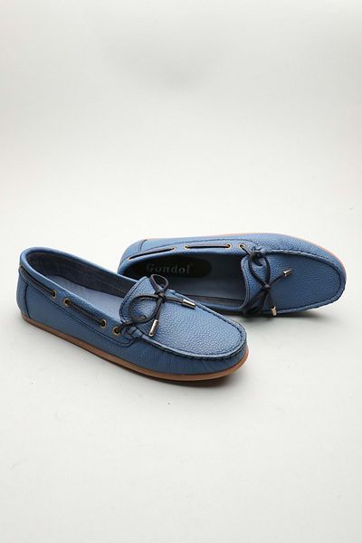 Gondol Loafer clasic de damă din piele naturală Albastru 37 ttx.70144