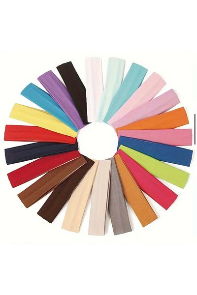 AGAPI 2 Pack Gray and White Bandana Hair Band