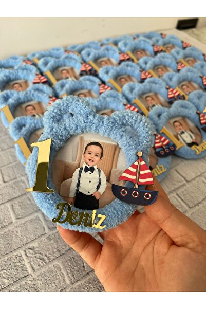 Magnet 10 adet kulaklı çerçeve doğum günü magneti fotoğraflı