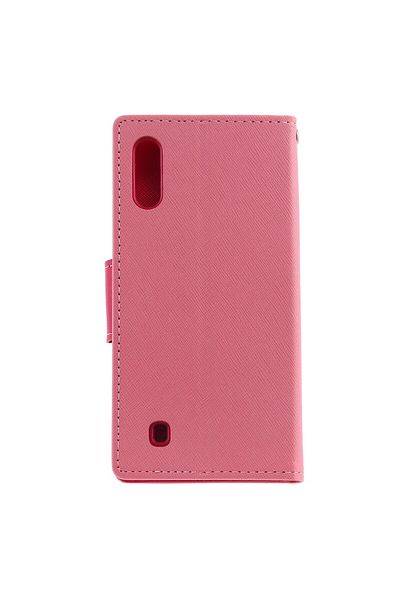 REDz Accessories Flip Cover Case, Compatible With Samsung M10, Pink, Original Mercury, Card And Money Slots, Leather
