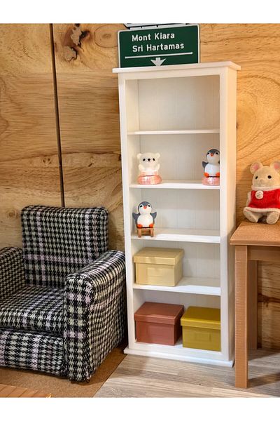 CharmFancy 1/12 Scale Bookcase Miniature Diorama Ware Accessory