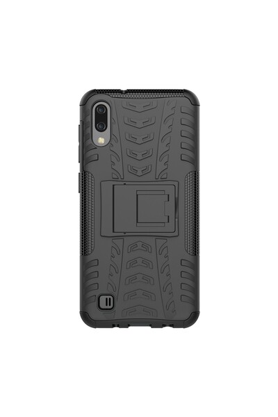 REDz Accessories Husă de protecție cu suport, compatibilă cu Samsung M10, nea...