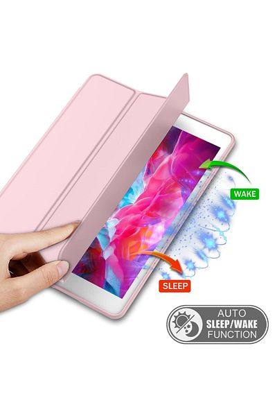 REDz Accessories Book Case with Pen Holder for Apple iPad Mini 4/5, Full Protection, Foldable, Pink