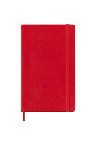 Moleskine Copertă moale Caiet mare cu dungi roșii 192 pagini Qp616f2