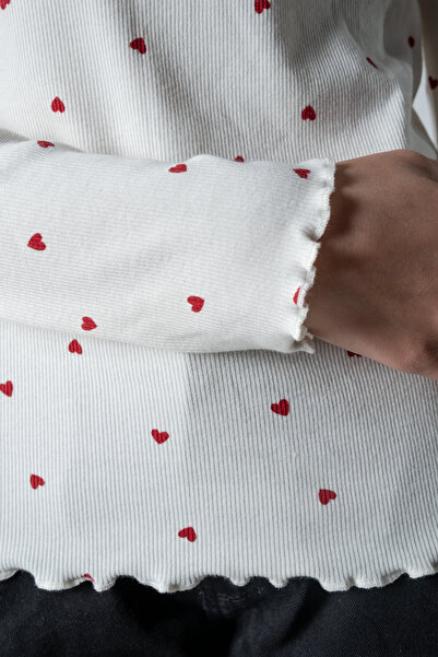 Kyron Kız Çocuk Uzun Kollu Fitilli Bluz / Rahat ve Şık Tasarım / Farklı Renk Seçenekleriyle