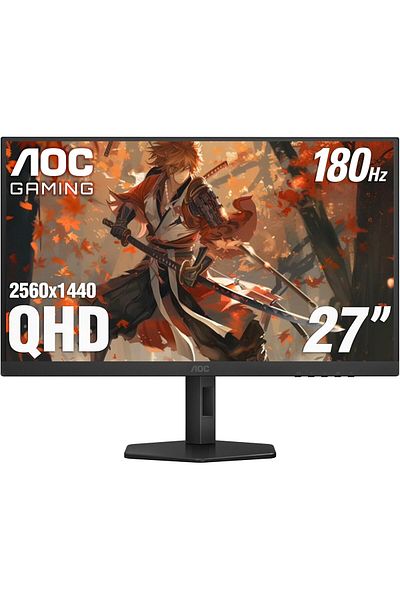 Aoc شاشة الألعاب Q27G4XN مقاس 27 بوصة 2K QHD 2560x1440 180 هرتز 1 مللي ثانية مزامنة تكيفية قابلة للتعديل