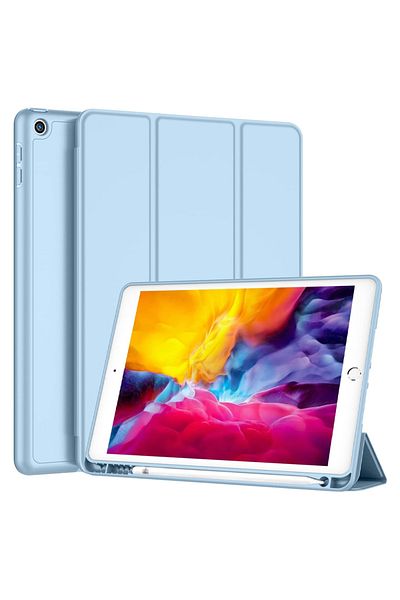 REDz Accessories Book Case with Pen Holder for Apple iPad Mini 4/5, Full Protection, Foldable, Turquoise
