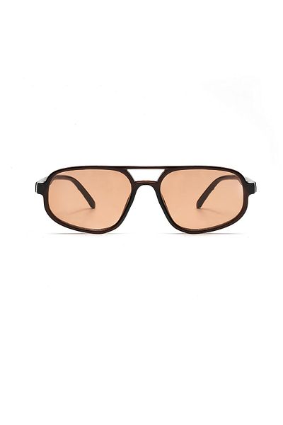 Aqua Di Polo 1987 Brown Unisex Rectangular Sunglasses Apso000810