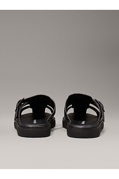 Calvin Klein Erkek Siyah Düz Sandalet