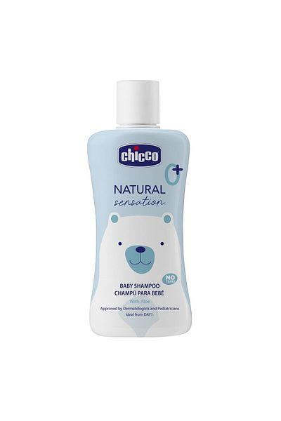 Chicco شامبو الأطفال ناتشورال سينسيشن بدون دموع 200 مل للأطفال من عمر 0 أشهر فما فوق