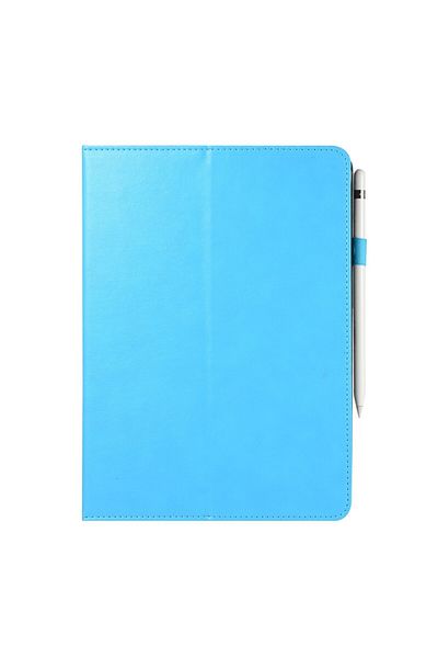 REDz Accessories Case for iPad 11 Pro 12.9 inch (2018), blue, eco-leather, with stand and slots, Top grain