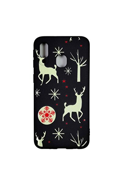 REDz Accessories Carcasă de Crăciun compatibilă cu Samsung A20e Model Reni de...