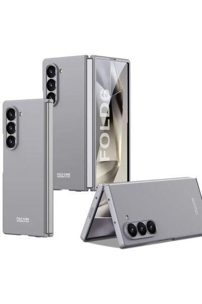 REDz Accessories Carcasă ultra-subțire rezistentă la șocuri, protecție pentru ecran și cameră, pentru Samsung Galaxy Z Fold 6, gri
