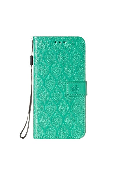 REDz Accessories Θήκη τύπου βιβλίου, συμβατή με Samsung M20, πράσινη, δερμάτι...