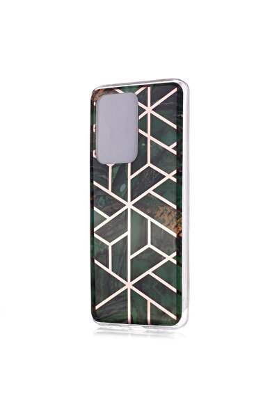 REDz Accessories Carcasă compatibilă cu Samsung S20 Ultra / S20 Ultra 5G, multicoloră, model Placare Marble Green