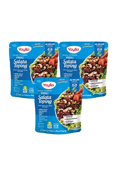 Yayla Haşlanmış Suyu Süzülmüş Kinoalı Salata Toping 150 gr x3