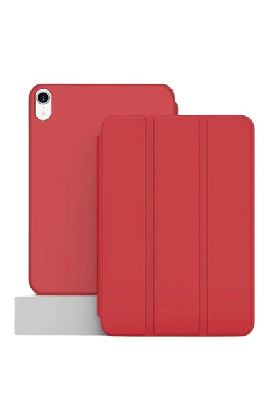 REDz Accessories Husă de protecție pentru Apple iPad Air 10.9"/iPad Air 11", tip carte, silicon, roșie