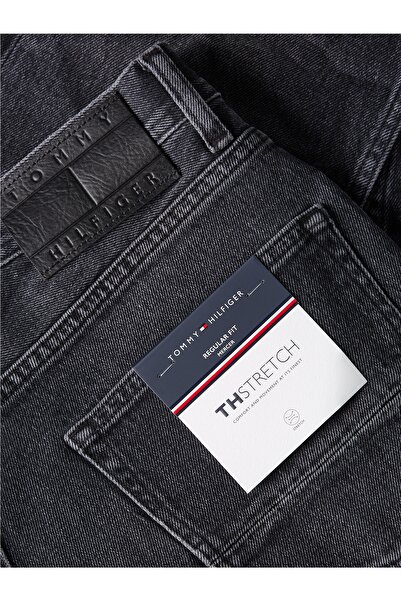 Tommy Hilfiger Mens Black Straight Jeans