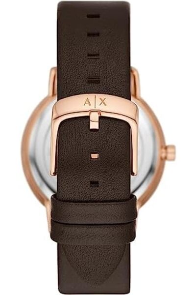 Armani Exchange A|X Three-Hand Brown Leather Watch style AX5592