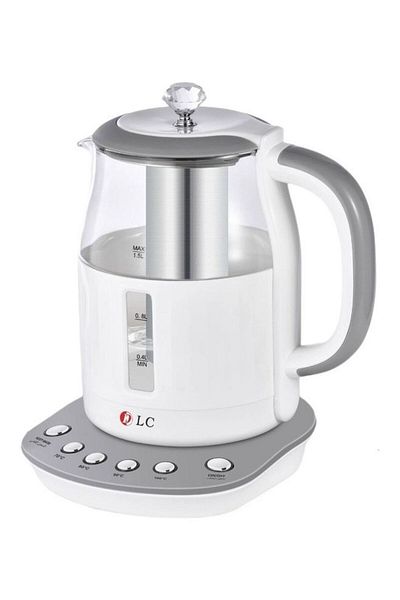 DLC Digital Electric Water Kettle With Filter 1.5 L 1850 W DLC 33200W White