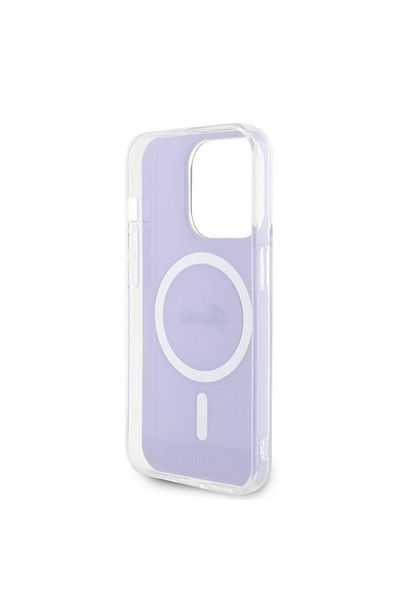 Guess Case For Iphone 15 Pro Max Iml Iridescent Magsafe, - Purple