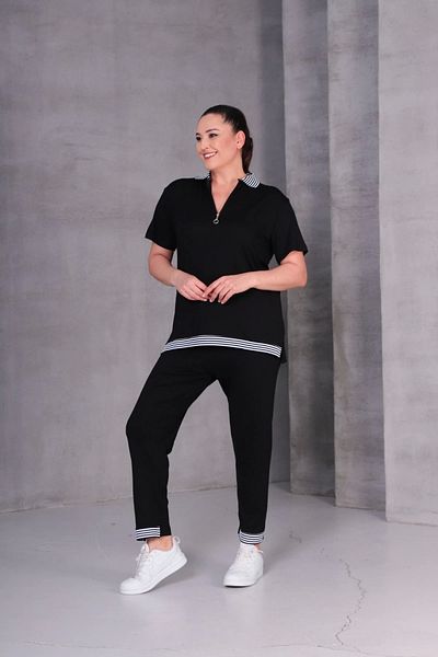aytemas Zippered Stripe Detailed Suit