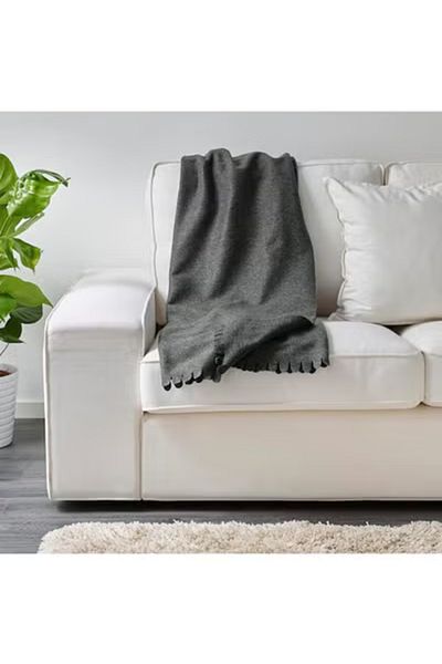 IKEA Polarfied Blanket, Soft Grey Fleece by Polarfied, 130 x 170 cm