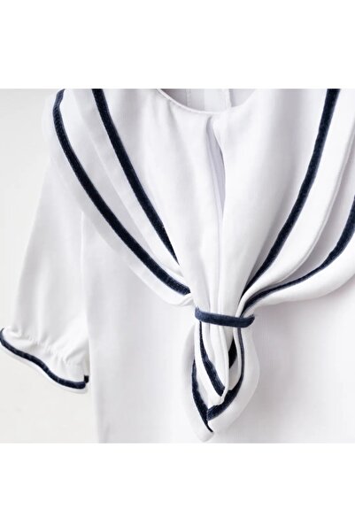 limebabies Navy Blue Piping Sailor 100% Cotton Jumpsuit Set