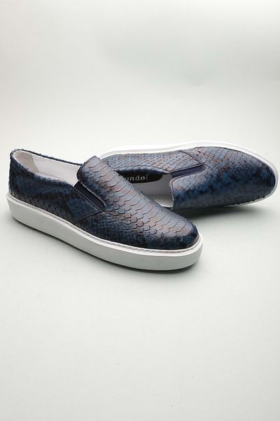 Gondol Loafer clasic pentru bărbați din piele naturală Blue Snake 46 ttx. 601199