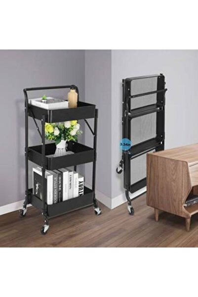 Generica Metal cart for organizing household and kitchen items, foldable. Measurements are shown in the pictures.